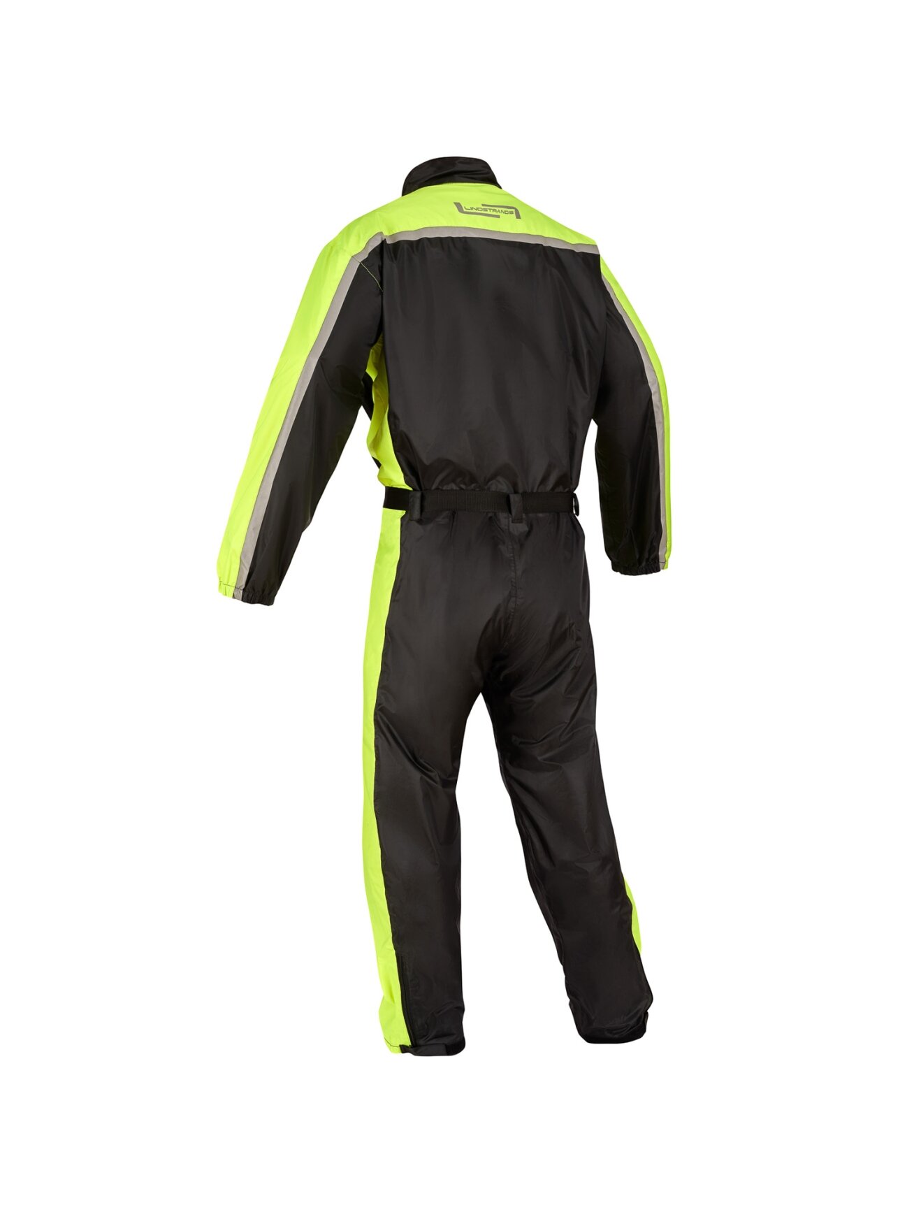 Lindstrands rain suit Sidvallen one piece Black/HV yellow  1