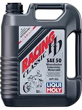 LIQUI MOLY VASARINĖ MINERALINĖ MOTOCIKLŲ VARIKLINĖ ALYVA - RACING HD CLASSIC SAE 50 5l LIQUI MOLY VASARINĖ MINERALINĖ MOTOCIKLŲ VARIKLINĖ ALYVA - RACING HD CLASSIC SAE 50 5l