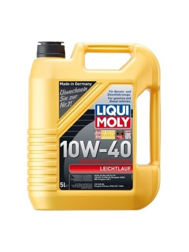 LIQUI MOLY LENGVAEIGĖ DYZELINIŲ VARIKLIŲ ALYVA SAE 10W-40 5l