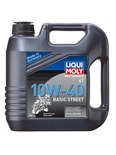LIQUI MOLY MOTOCIKLINĖ ALYVA 4T 10 W-40 Basic Street 4l