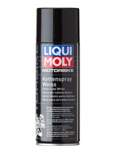 LIQUI MOLY MOTOCIKLŲ GRANDINĖS TEPALAS RACING KETTENSPRAY WEISS 400ml