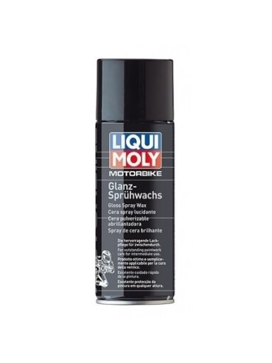 LIQUI MOLY MOTORBIKE PURŠKIAMAS VAŠKAS (MOTORBIKE GLOSS SPRAY WAX) 0.4l