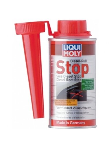 LIQUI MOLY Priedas, mažinantis dūmų išsiskyrimą dyzeliniuose varikliuose - DIESEL RUSS-STOP 150 ml