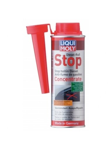 LIQUI MOLY Priedas, mažinantis dūmų išsiskyrimą dyzeliniuose varikliuose - DIESEL RUSS-STOP 250 ml