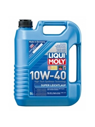 LIQUI MOLY PUSIAU SINTETINĖ VARIKLIŲ ALYVA 10W-40 5l