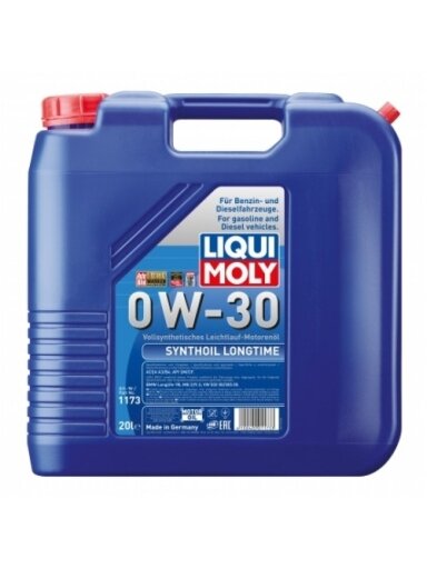 LIQUI MOLY SINTETINĖ ALYVA 0W-30 20l