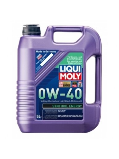 LIQUI MOLY SINTETINĖ ALYVA 0W-40 5l