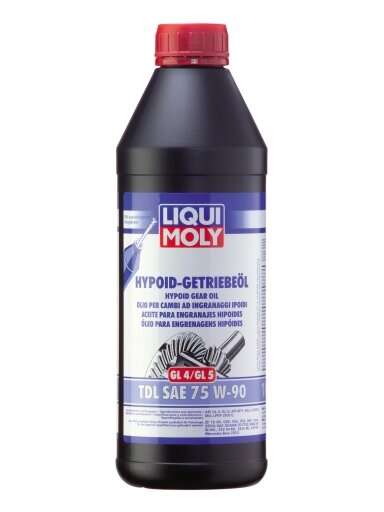 LIQUI MOLY SINTETINĖ ALYVA AUKŠTOMS APKROVOMS SAE TDL SAE 75 W-90 (GL-4/5) 1l