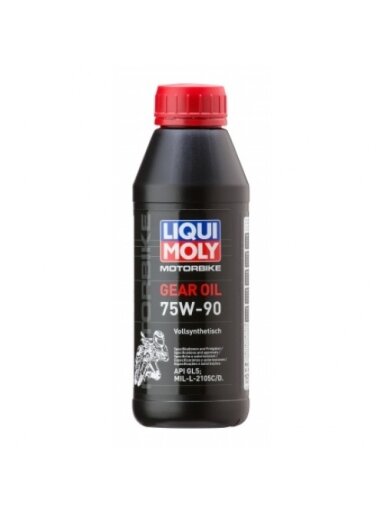 LIQUI MOLY SINTETINĖ TRANSMISINĖ ALYVA MOTOCIKLAMS - RACING GEAR OIL SAE 75W-90 500ml