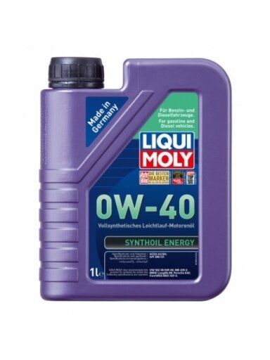 LIQUI MOLY SINTETINĖ VARIKLINĖ ALYVA 0W-40 1l