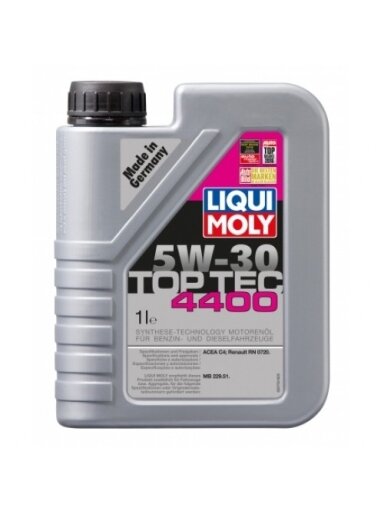 LIQUI MOLY SINTETINĖ VARIKLINĖ ALYVA 4400 5W-30 1l