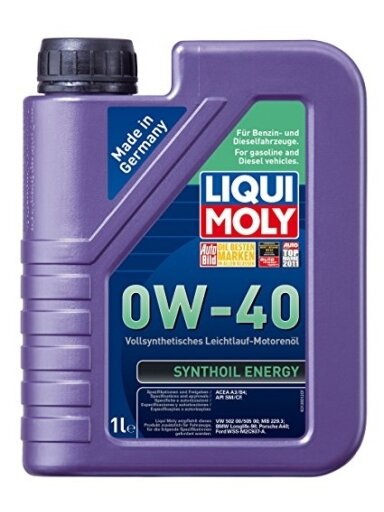 LIQUI MOLY SINTETINĖ VARIKLINĖ ALYVA SAE 0W-40 1l