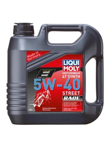 LIQUI MOLY VARIKLINĖ ALYVA 4T SYNTH 5W40 RACE 4l