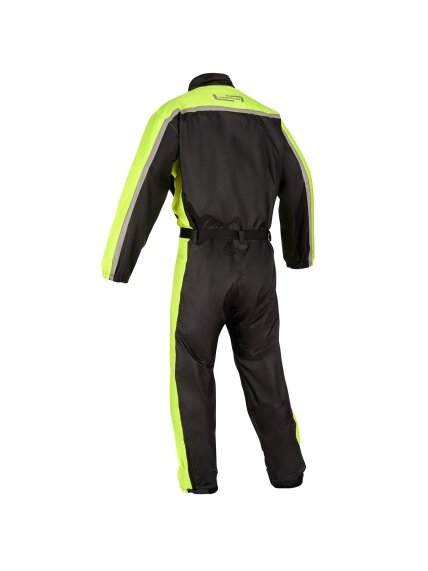 Lindstrands rain suit Sidvallen one piece Black/HV yellow  1