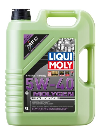 LIQUI MOLY ALYVA Molygen New Generation 5W-40 5l LIQUI MOLY ALYVA Molygen New Generation 5W-40 5l