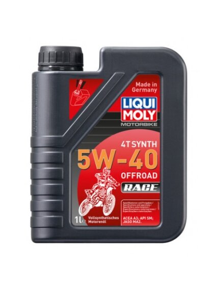 LIQUI MOLY MOTOCIKLINĖ SINTETINĖ VARIKLINĖ ALYVA 4T 5W-40 Offroad Race LIQUI MOLY MOTOCIKLINĖ SINTETINĖ VARIKLINĖ ALYVA 4T 5W-40 Offroad Race