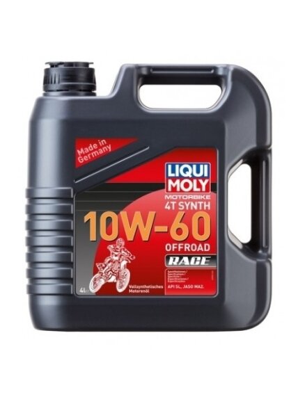 LIQUI MOLY SINTETINĖ ALYVA KETURTAKČIAMS VARIKLIAMS 10W-60 Offroad Race 4l LIQUI MOLY SINTETINĖ ALYVA KETURTAKČIAMS VARIKLIAMS 10W-60 Offroad Race 4l