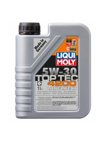 LIQUI MOLY SINTETINĖ VARIKLINĖ ALYVA 4200 5W-30 1l LIQUI MOLY SINTETINĖ VARIKLINĖ ALYVA 4200 5W-30 1l