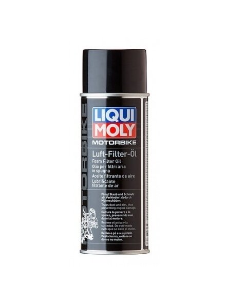 LIQUI MOLY MOTOCIKLŲ ORO FILTRO AEROZOLINIS TEPALAS (Spray) 0.4l LIQUI MOLY MOTOCIKLŲ ORO FILTRO AEROZOLINIS TEPALAS (Spray) 0.4l