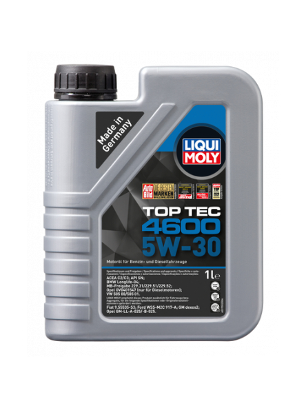 LIQUI MOLY VARIKLINĖ ALYVA 4600 5W-30 5l LIQUI MOLY VARIKLINĖ ALYVA 4600 5W-30 5l