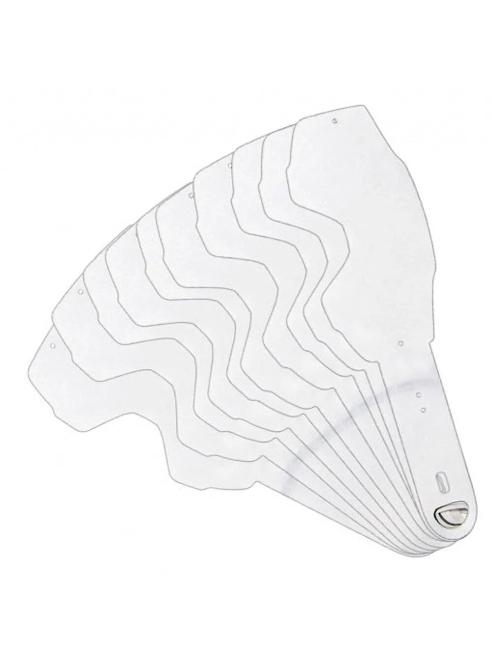 LS2 CHARGER GOGGLE TEAR OFF PIN (10 PCS)