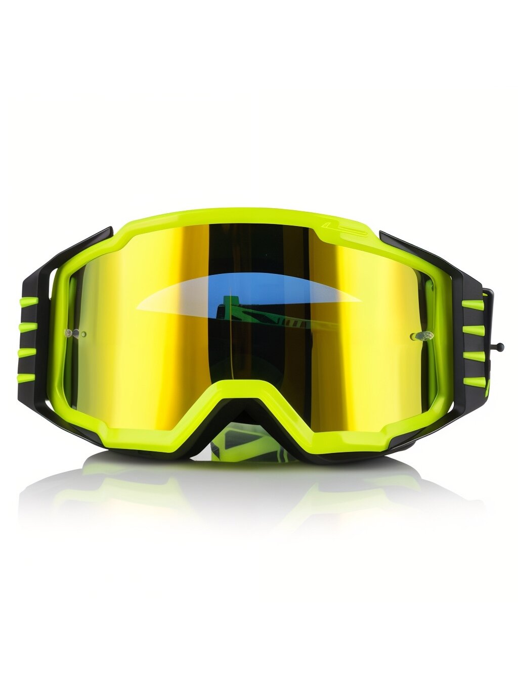 LS2 CHARGER PRO GOGGLE H-V YELLOW WITH IRIDIUM VISOR 3