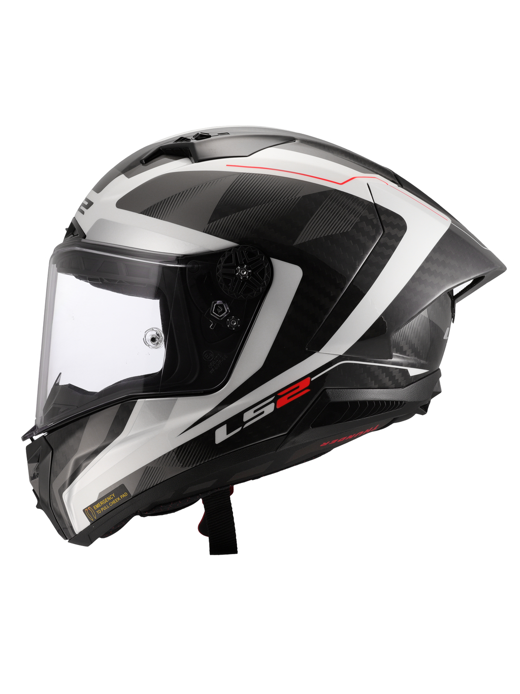 LS2 FF805 THUNDER GP AERO RAUTE WHITE GREY-06 2