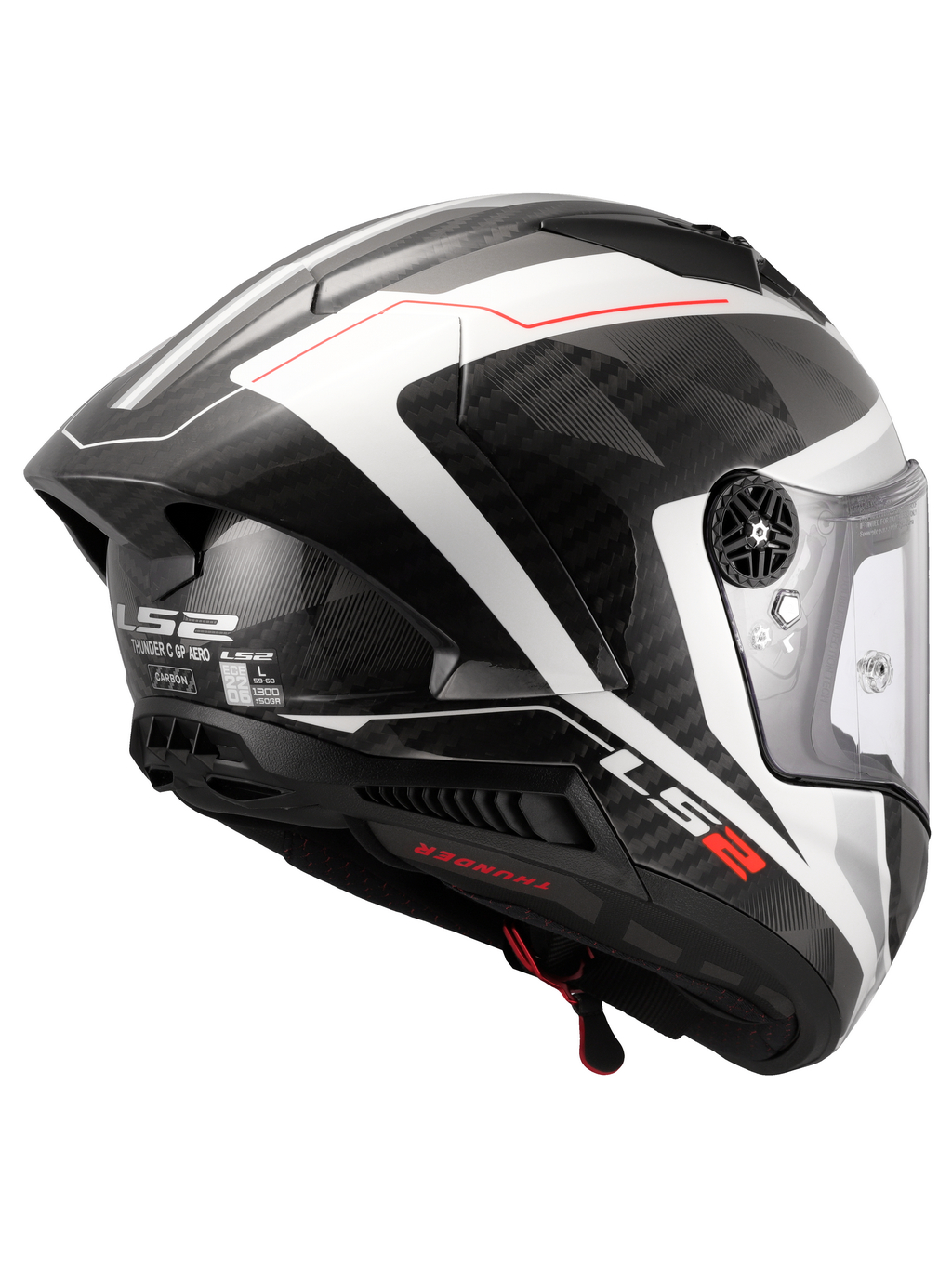 LS2 FF805 THUNDER GP AERO RAUTE WHITE GREY-06 5 LS2 FF805 THUNDER GP AERO RAUTE WHITE GREY-06 5