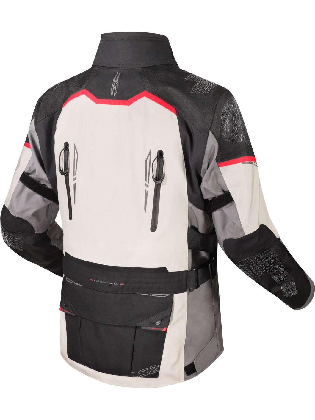 LS2 APOLLO MAN JACKET GREY BLACK RED 1
