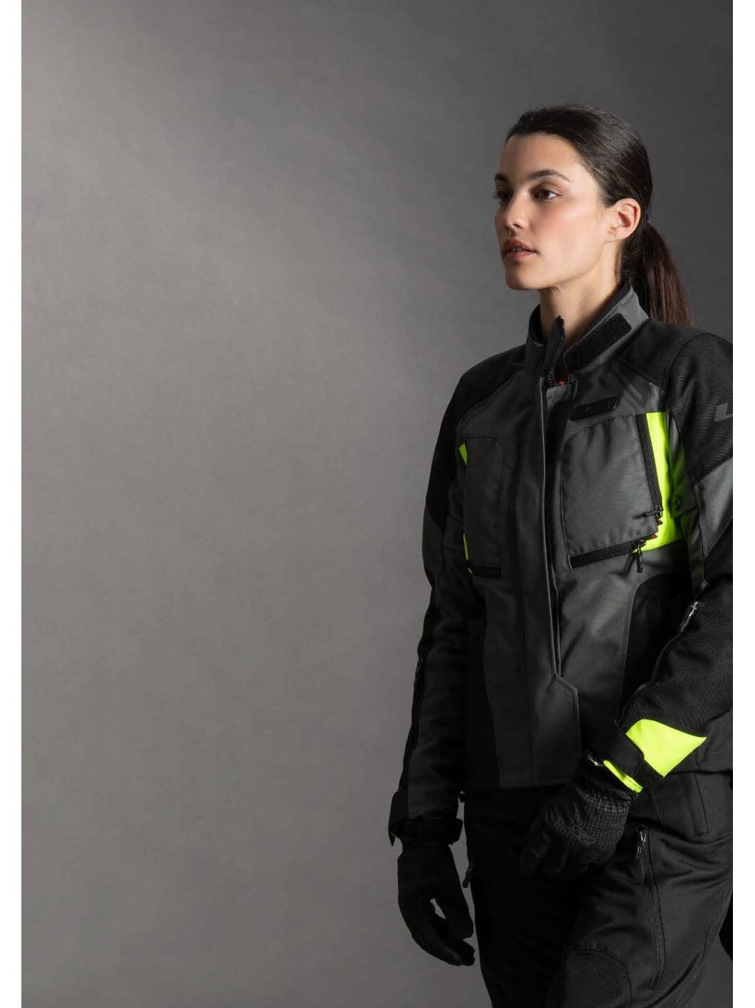 LS2 PHASE LADY JACKET GREY BLACK YELLOW 2 LS2 PHASE LADY JACKET GREY BLACK YELLOW 2