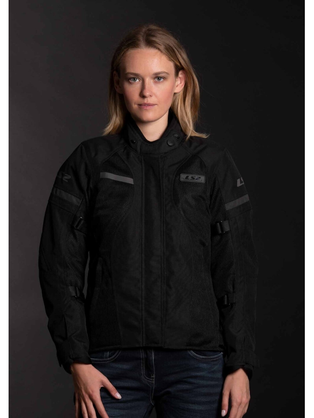 LS2 DART LADY JACKET BLACK 2