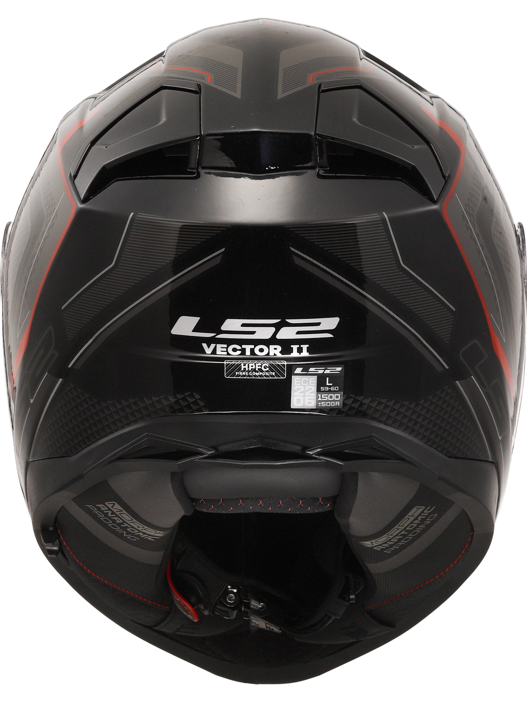 LS2 FF811 VECTOR II ALIZER BLACK RED-06 2 LS2 FF811 VECTOR II ALIZER BLACK RED-06 2