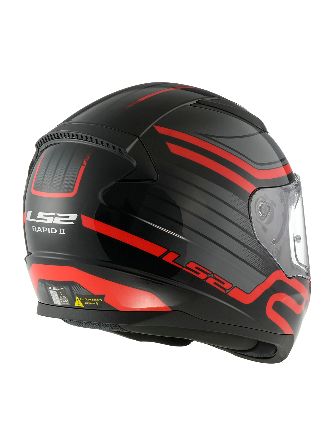 LS2 FF353 RAPID II CIRCUIT BLACK RED-06 2
