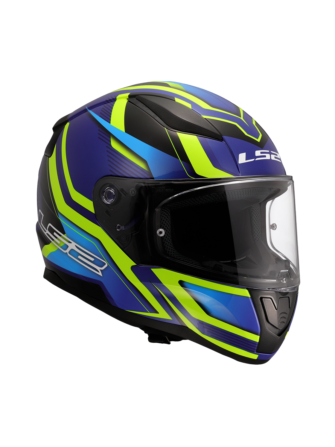 LS2 FF353 RAPID II FLITZ H-VIS YELLOW BLUE-06 7