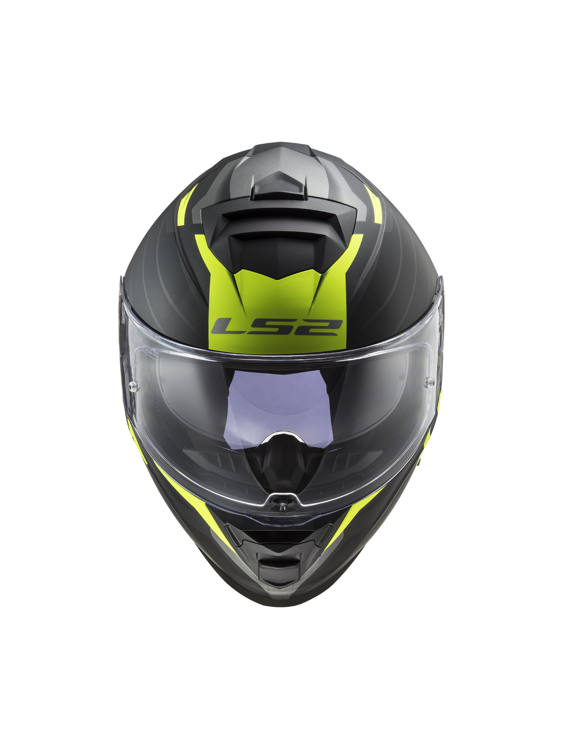 LS2 FF800 STORM NERVE MATT BLACK H-V YELLOW 3 LS2 FF800 STORM NERVE MATT BLACK H-V YELLOW 3