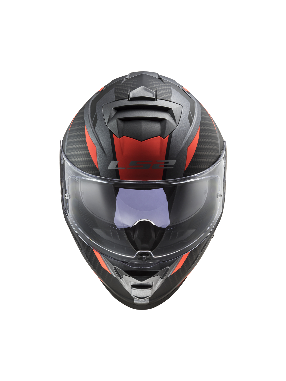 LS2 FF800 STORM RACER TITANIUM FLUO ORANGE 3