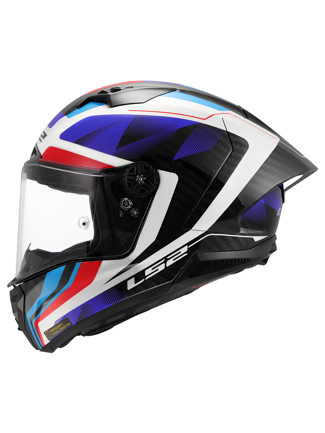 LS2 FF805 THUNDER GP AERO RAUTE BLUE RED-06 3 LS2 FF805 THUNDER GP AERO RAUTE BLUE RED-06 3