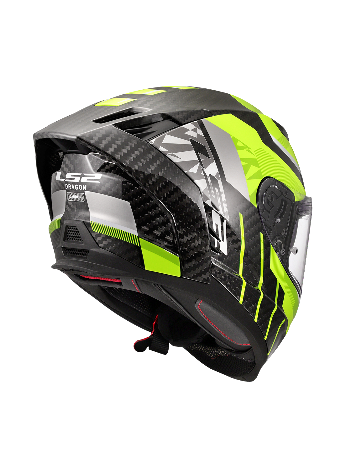 LS2 FF807 DRAGON TRAX H-VIS YELLOW 5