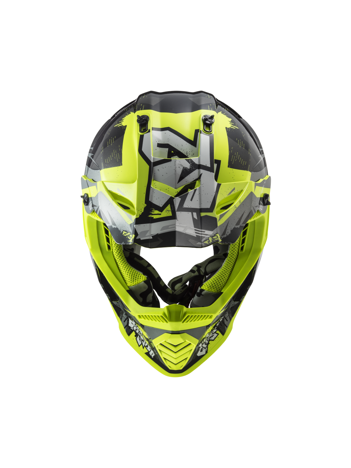 LS2 MX437 FAST EVO MINI II CRUSHER BLACK YELLOW-06 5