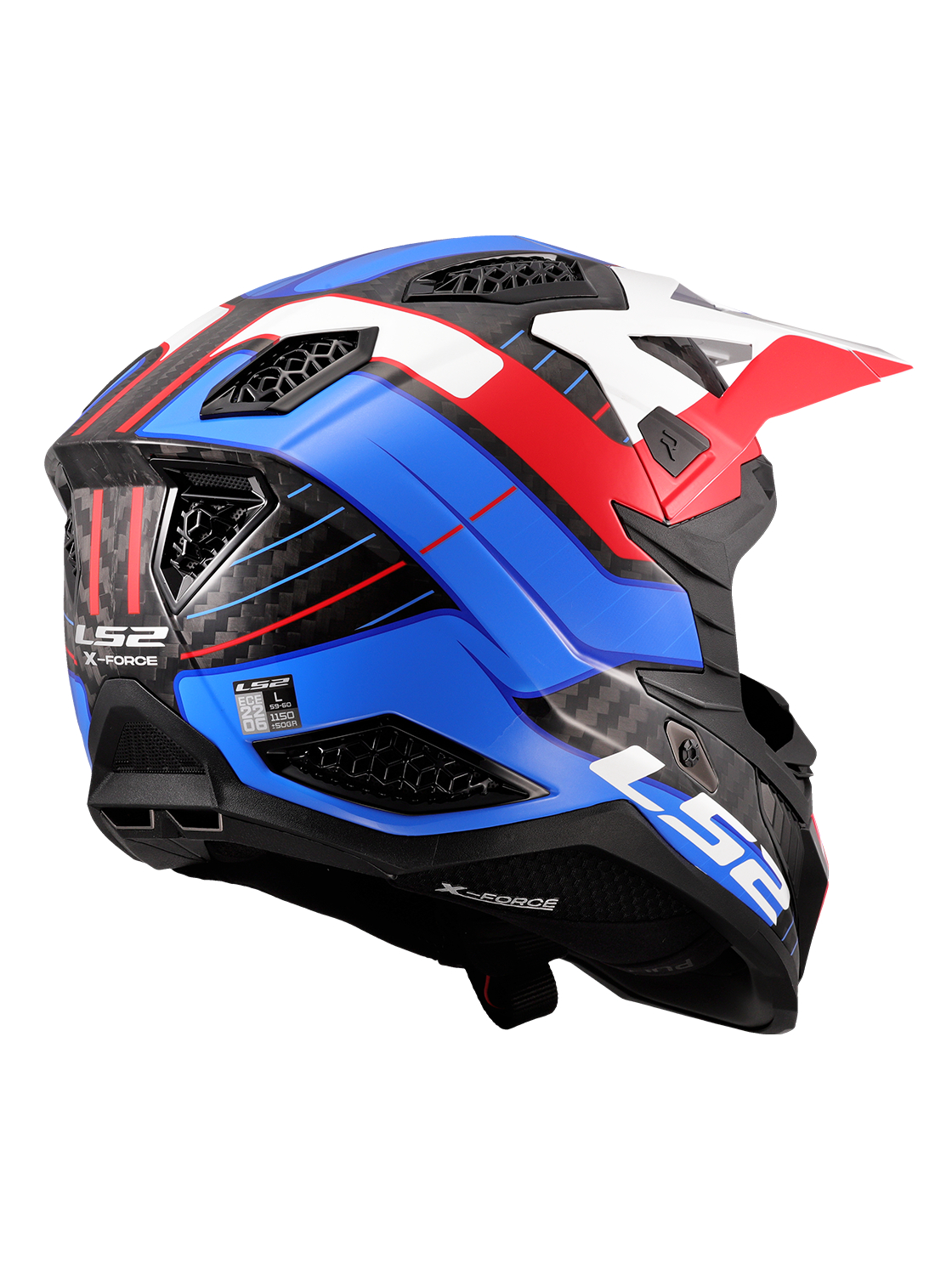 LS2 MX703 X-FORCE GALUO WHITE RED BLUE-06 4 LS2 MX703 X-FORCE GALUO WHITE RED BLUE-06 4