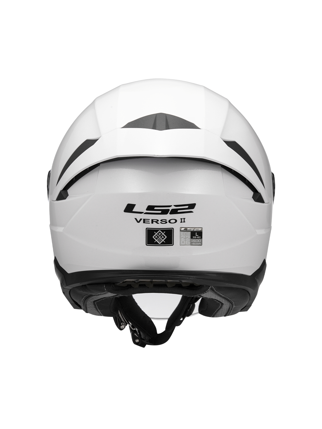 LS2 OF618 VERSO II SOLID WHITE 2