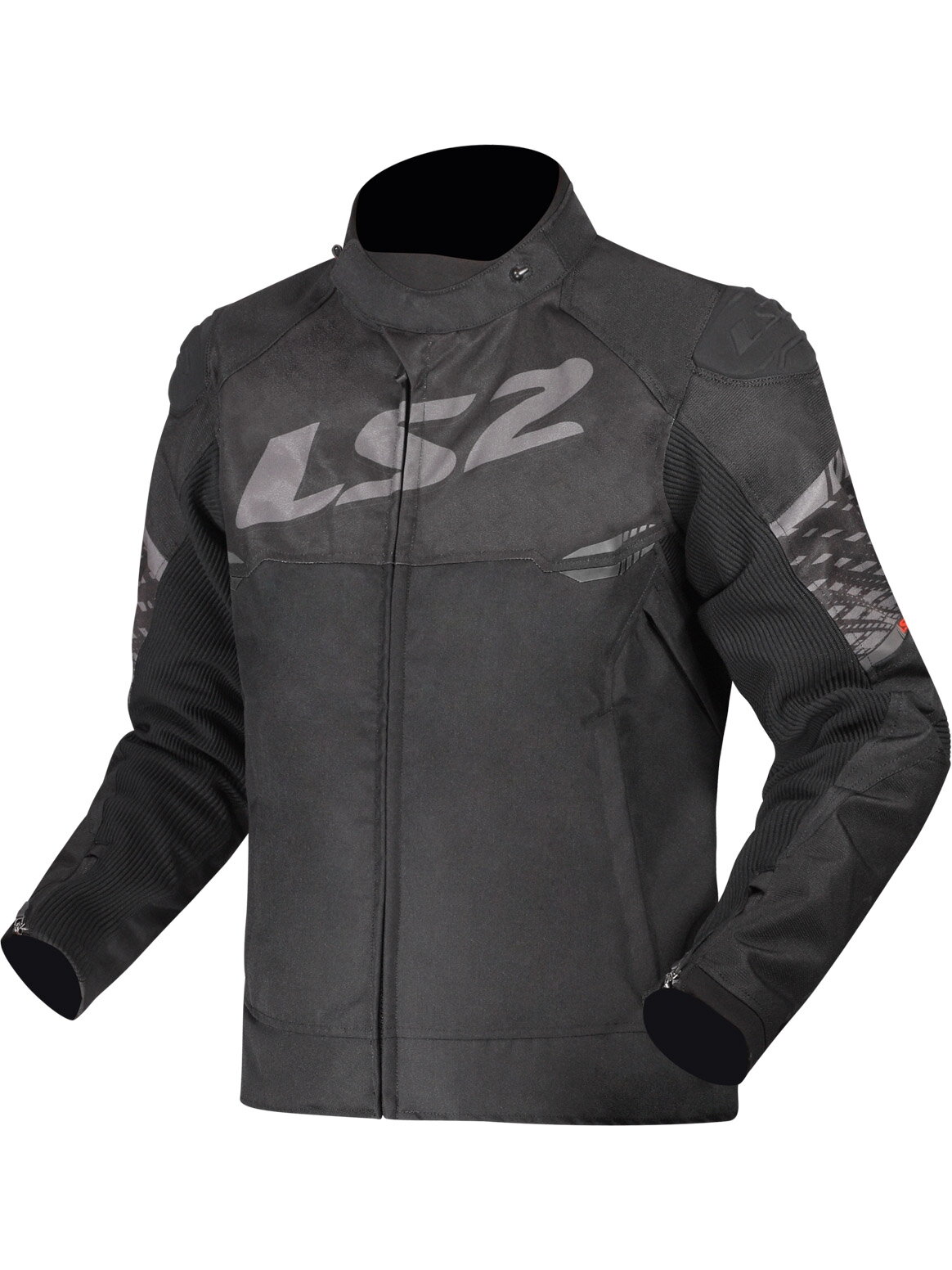 LS2 APEX MAN JACKET BLACK DARK GREY