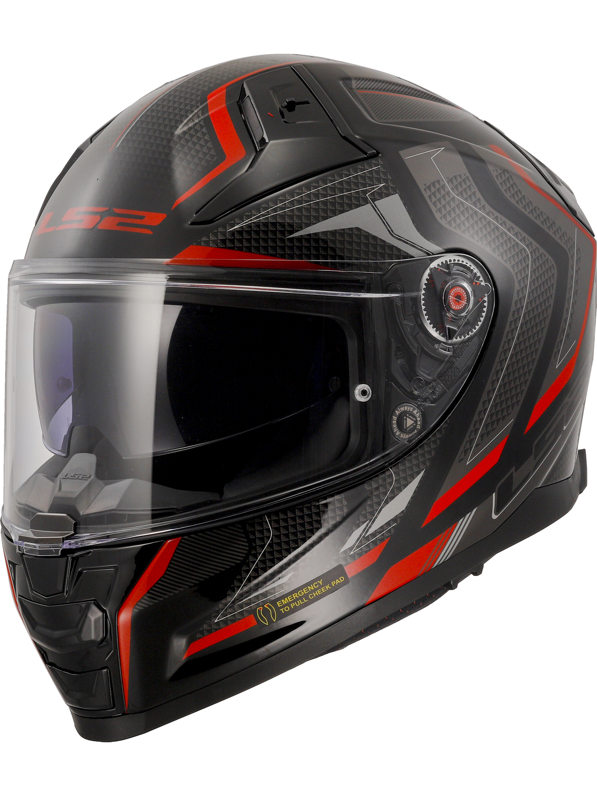 LS2 FF811 VECTOR II ALIZER BLACK RED-06 LS2 FF811 VECTOR II ALIZER BLACK RED-06