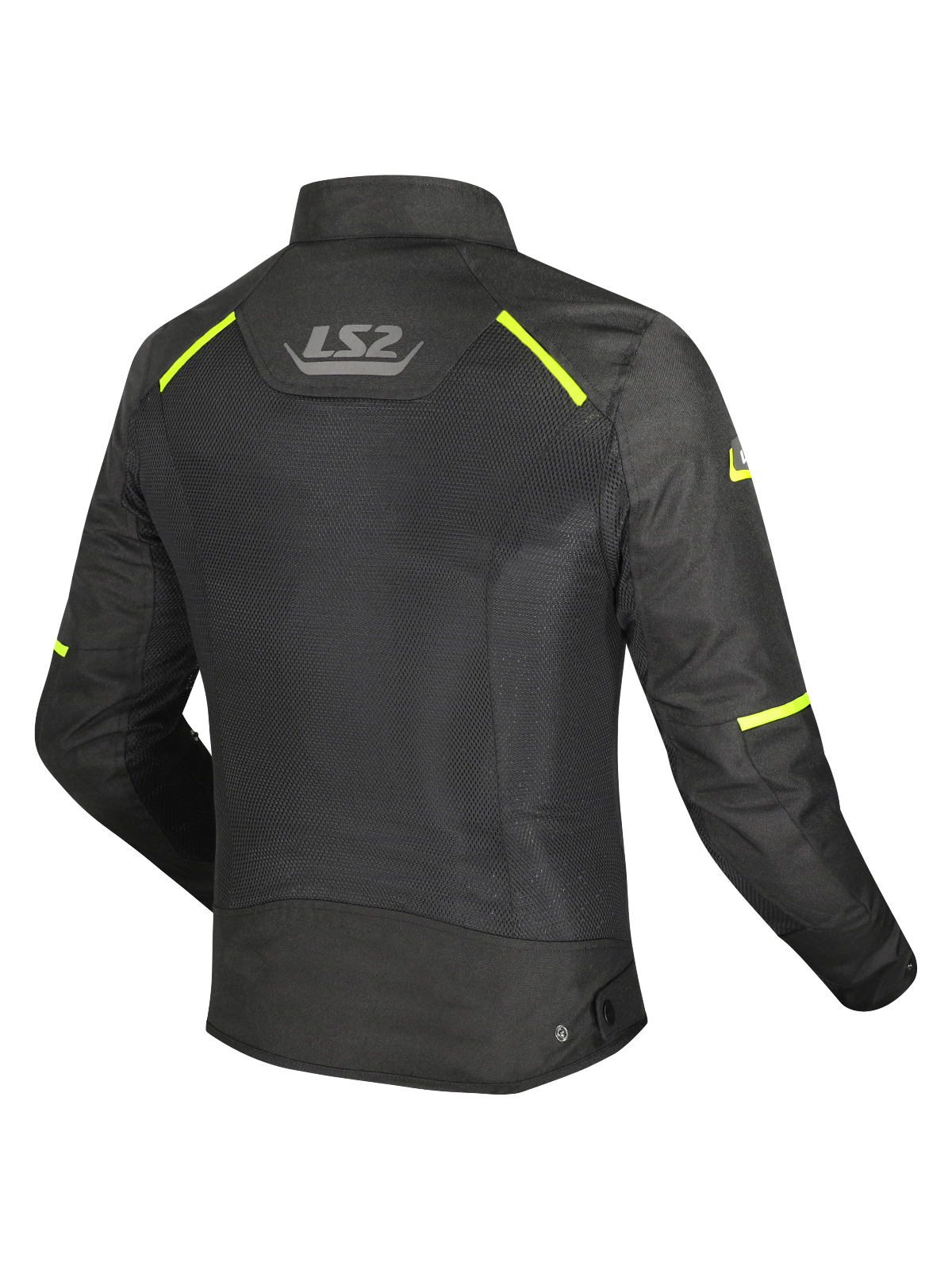 LS2 BREEZE MAN JACKET BLACK YELLOW 1 LS2 BREEZE MAN JACKET BLACK YELLOW 1
