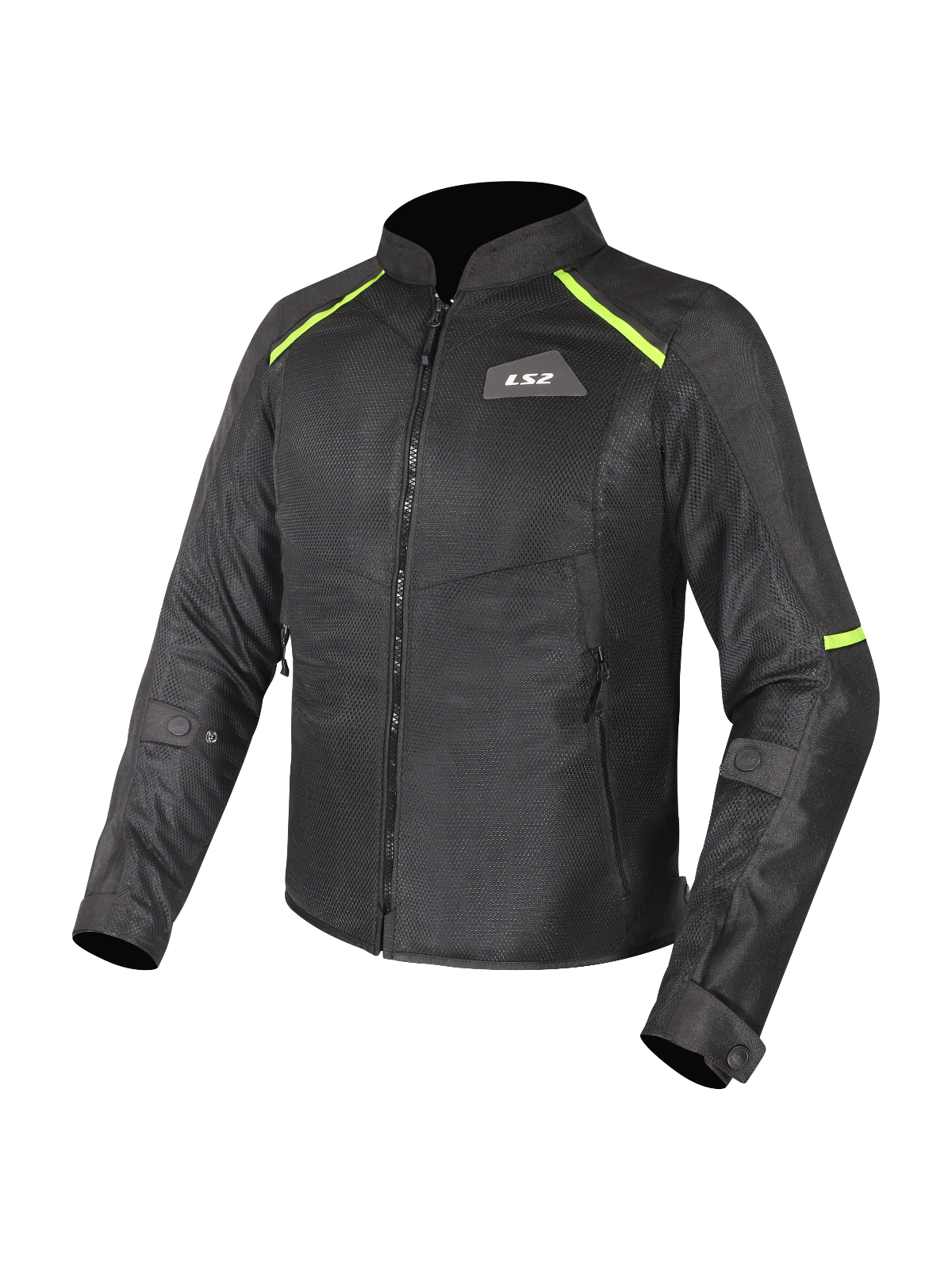 LS2 BREEZE MAN JACKET BLACK YELLOW LS2 BREEZE MAN JACKET BLACK YELLOW