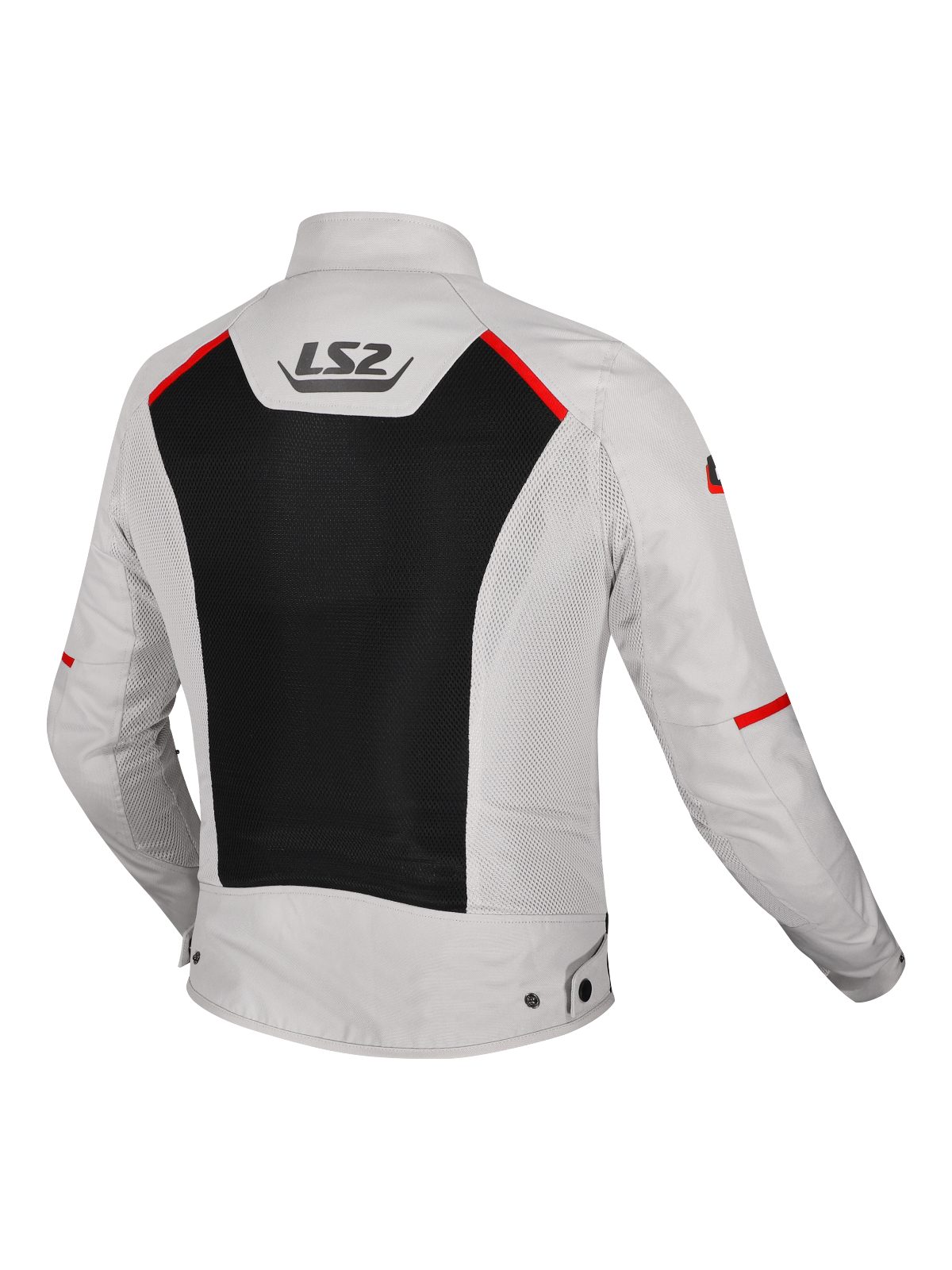 LS2 BREEZE MAN JACKET GREY BLACK RED 1 LS2 BREEZE MAN JACKET GREY BLACK RED 1