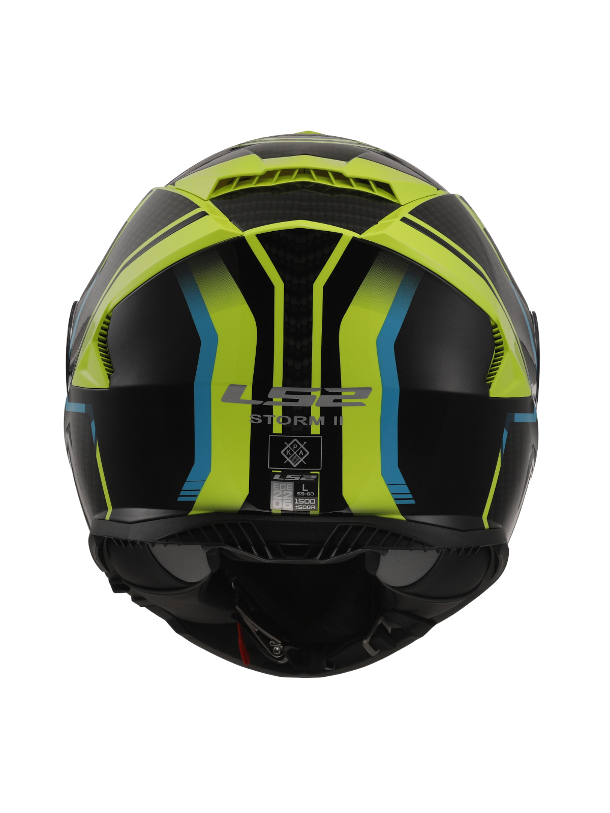 LS2 FF800 STORM II TRACKER BLACK H-V YELLOW-06 2 LS2 FF800 STORM II TRACKER BLACK H-V YELLOW-06 2