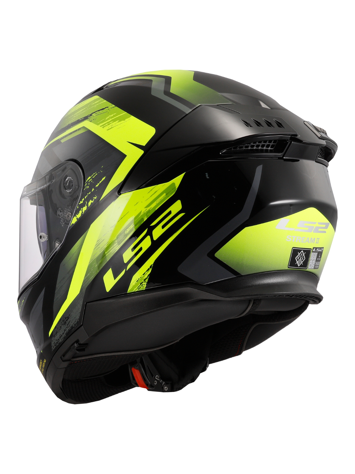 LS2 FF808 STREAM II FURY BLACK H-V YELLOW-06 2 LS2 FF808 STREAM II FURY BLACK H-V YELLOW-06 2