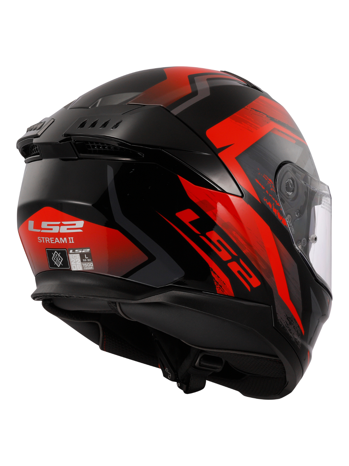 LS2 FF808 STREAM II FURY BLACK RED-06 3 LS2 FF808 STREAM II FURY BLACK RED-06 3