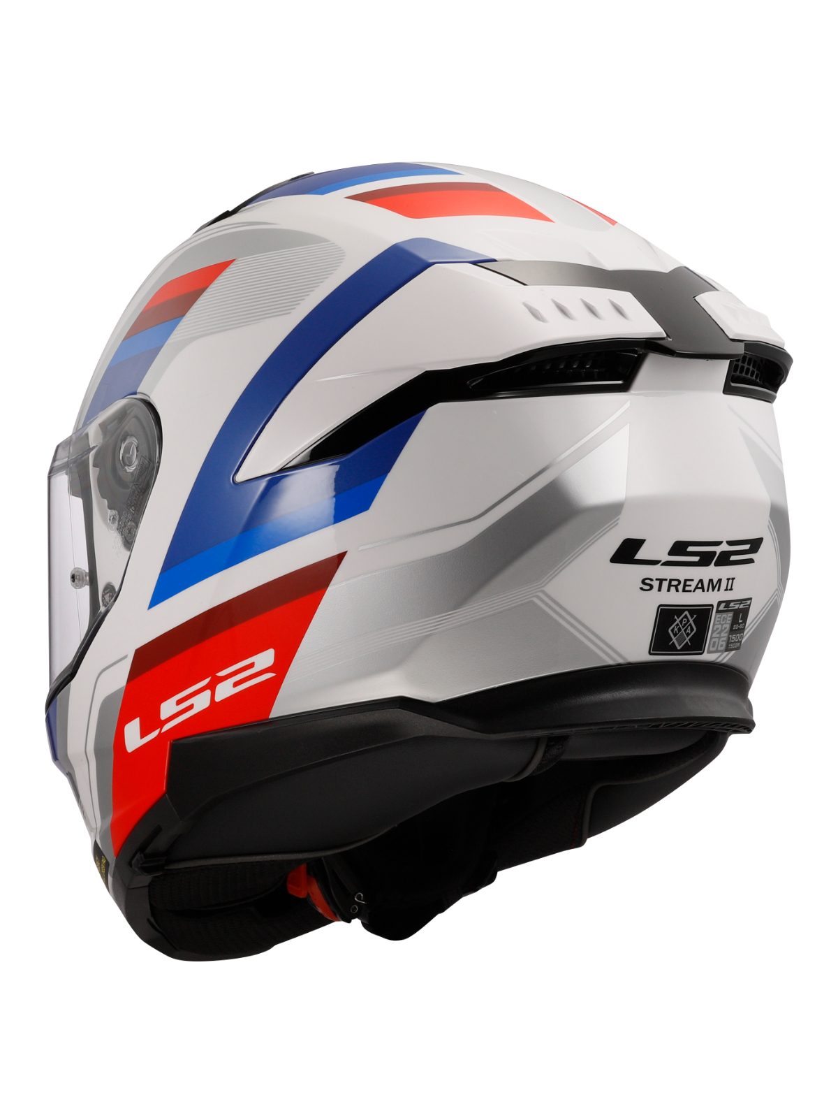 LS2 FF808 STREAM II VINTAGE WHITE BLUE RED-06 2